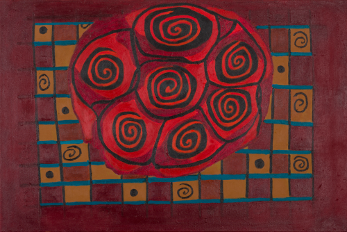 Checkerboard With Rose